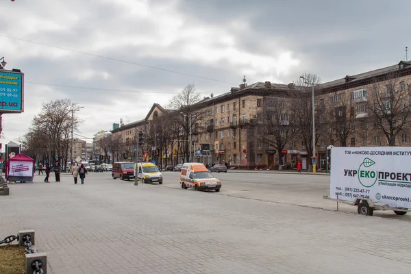 Gatorna i staden av Zaporozhye — Stockfoto