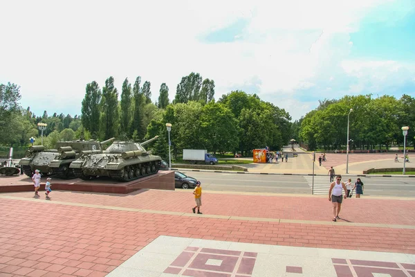 Diorama gewidmet Prochorowski Panzerschlacht — Stockfoto