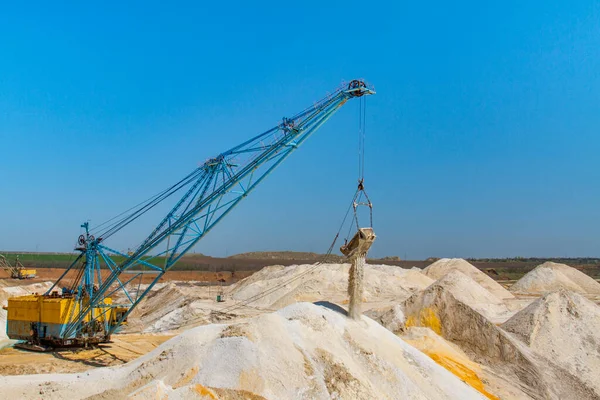 Extraction Refractory Clay Kaolin Quarry Zaporizhzhya Region Ukraine April 2017 — Stock Photo, Image