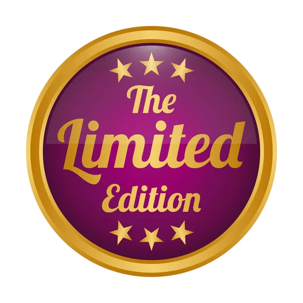 Limited Edition Badge Witte Achtergrond Vectorillustratie — Stockvector