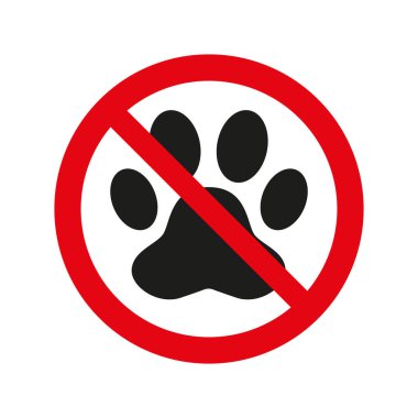 Evcil hayvan beyaz arka plan üzerinde oturum açın. Vektör çizim