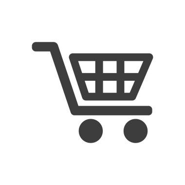 Alışveriş sepeti beyaz arka plan üstünde kutsal kişilerin resmi. Vektör çizim