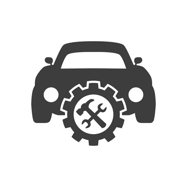 Auto Service Symbol Auf Weißem Hintergrund Vektorillustration — Stockvektor