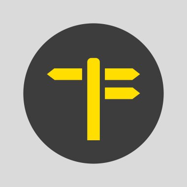 Gri arka plan üzerinde tabelasını simgesi. Vektör çizim