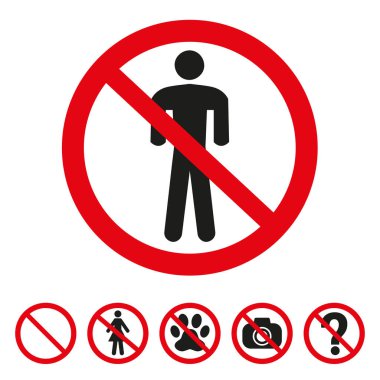 Beyaz zemin üzerinde bir adam iz yok. Vektör çizim