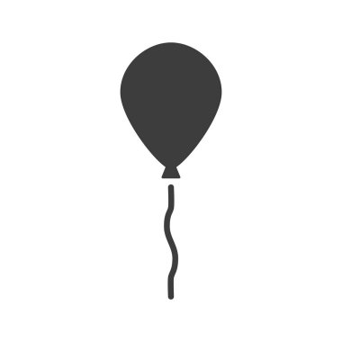 Beyaz arkaplanda balon simgesi.