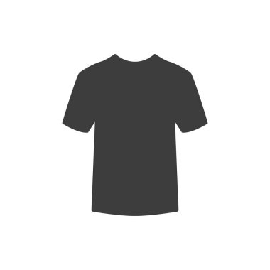 Beyaz arka plan üzerinde t-shirt simgesi.