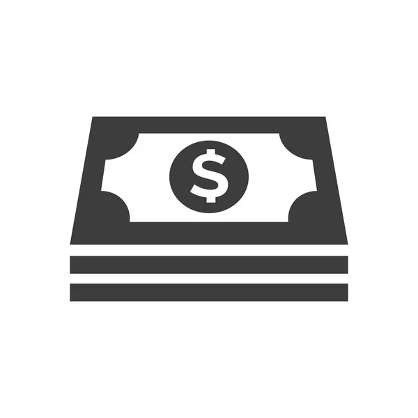 Money icon on white background. — Stock Vector