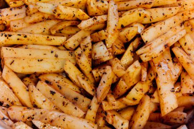 arka planını otlar baharatlı patates