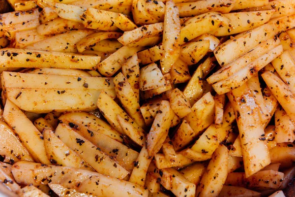 arka planını otlar baharatlı patates