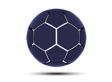 Vektör futuristik bir futbol topu kavramı spor. Modern dijital top. Yüksek teknoloji futbol topu tasarım. Soyut futbol topu.