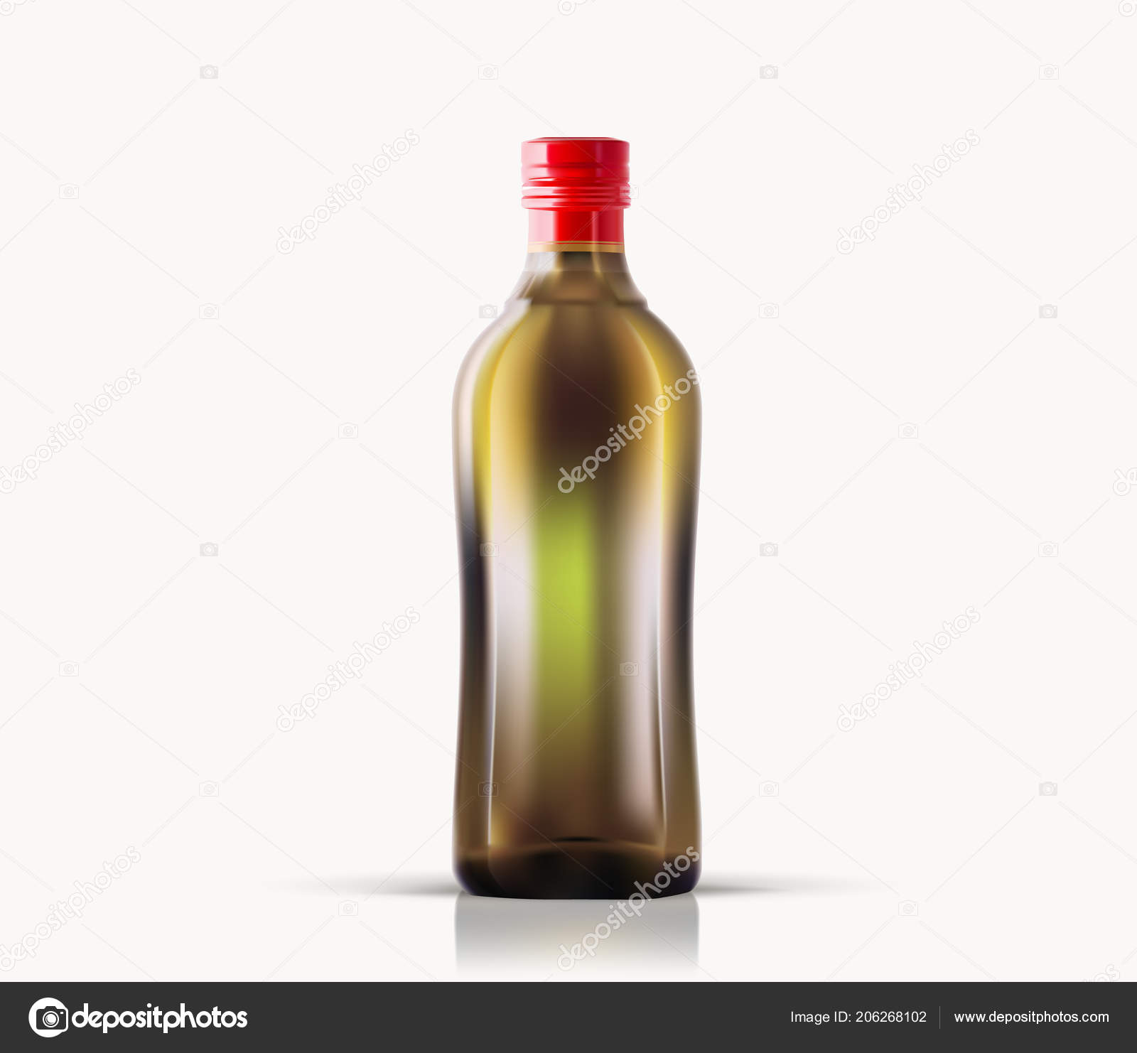 Download Virgin Olive Oil Bottle Vector Isolated On White Background Glass Bottle With Olive Or Grape Seed Virgin Oil Mock Up For Design Presentation Ads Vegetable Oil Bottle With A Stopper Vector