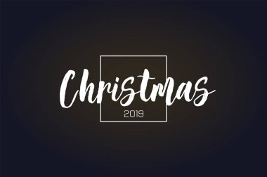 Neşeli Noel vektör metin kaligrafi yazı tasarım kartı şablonu. Tasarım yazı mutlu Noeller. Vektör çizim Eps10.