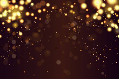 Soyut ufuk dairesel altın lüks altın glitter bokeh ışıklar arka plan. Sihirli arka plan. EPS 10. Tatil arka plan. Altın patlama konfeti. Altın Christmas grenli Soyut doku