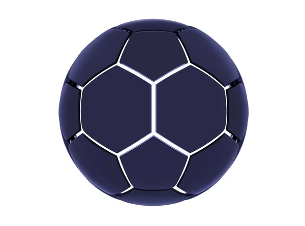 Футуристична спортивна концепція футбольного м'яча. Сучасний цифровий м'яч. Високотехнологічний футбольний м'яч. Абстрактний футбольний м'яч — стокове фото
