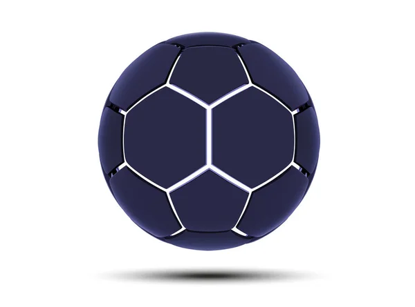 Футуристична спортивна концепція футбольного м'яча. Сучасний цифровий м'яч. Високотехнологічний футбольний м'яч. Абстрактний футбольний м'яч . — стокове фото