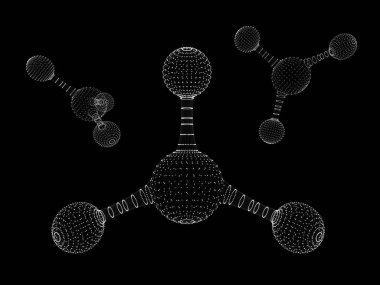 Soyut poligonal molekül yapısı simgesi. Düşük poli biyolojik hücre bağlı. Bağlantı teknolojisi mesh geometrik Dna 3d render. Poligonal bilim teknoloji. Formül parçacık hücre.