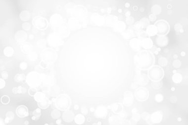 Gümüş ve beyaz bokeh ışıklar defocused. Arka plan. Zarif, parlak, ışık arka plan bulanık. Sihirli Noel arka plan. EPS 10.