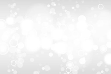 Gümüş ve beyaz bokeh ışıklar defocused. Arka plan. Zarif, parlak, ışık arka plan bulanık. Sihirli Noel arka plan. EPS 10.