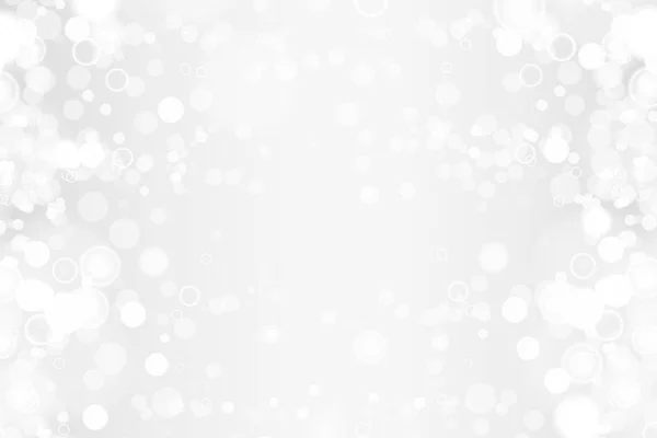 Lumières bokeh argentées et blanches déconcentrées. Contexte abstrait. Élégant, brillant, fond de lumière floue. Fond magique de Noël. SPE 10 . — Image vectorielle
