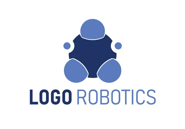 Абстрактний технологічний шаблон логотипу, глобус, піктограма сфери. Логотип структури молекул або знак біологічної моделі. Молекула логотипу для компанії технічної робототехніки. Медицина, наука, технологія значок . — стоковий вектор
