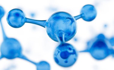Soyut molekül tasarımı. Atomlar. Kimya bilimi afişi veya el ilanı için soyut bir arkaplan. Bilim ya da tıbbi geçmiş. 3d resimleme.