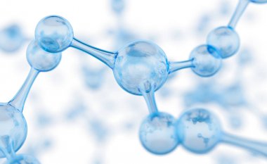 Soyut molekül tasarımı. Atomlar. Kimya bilimi afişi veya el ilanı için soyut bir arkaplan. Bilim ya da tıbbi geçmiş. 3d resimleme