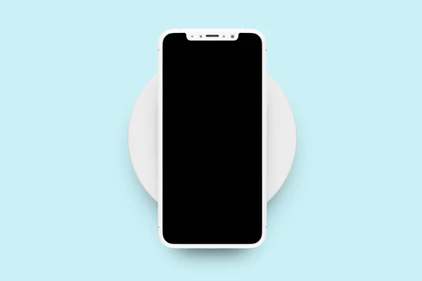 Экран Блэкаута Мобильного Телефона Вызывает Искушение Современный Макет Смартфона Рендеринг — стоковое фото