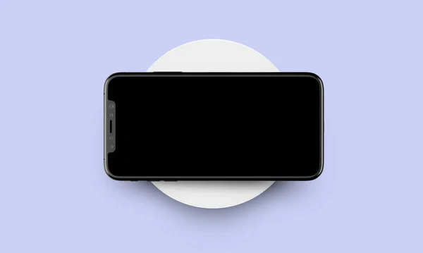 Premium Handy Leere Bildschirm Attrappe Vorlage Moderne Smartphone Attrappe Rendering — Stockfoto