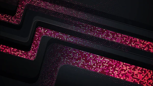 Karanlık soyut vektör arkaplanı parlatıyor