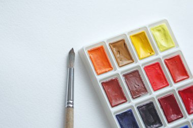 Suluboya, çizim için fırçalar. Hobiler ve yaratıcılık