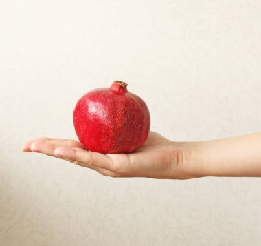 Granat. El Bombasının Meyvesi Elde Yatıyor.