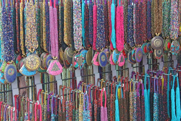 Beads from beads with pendant pendants in the market of bazaars