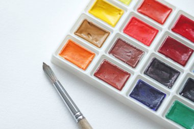 Suluboya, çizim için fırçalar. Hobiler ve yaratıcılık