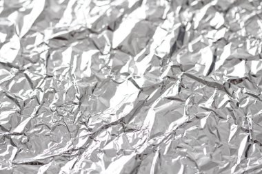 Folyo. Metal arka plan buruşuk. Gri ya da gümüş arka plan