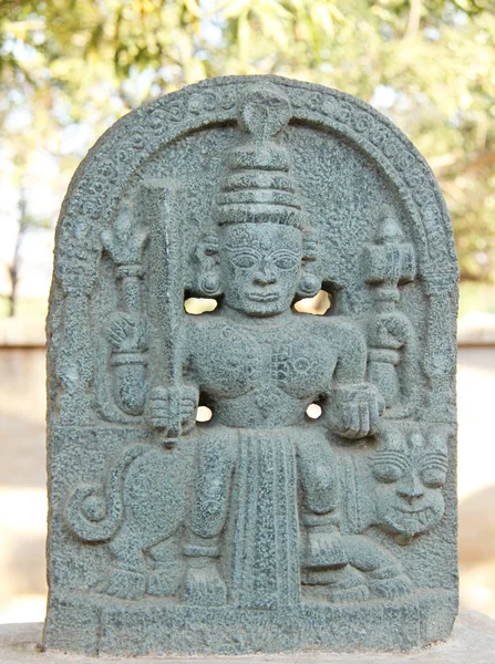 Durgi Devi Stone no museu ao ar livre em Hampi, Índia — Fotografia de Stock