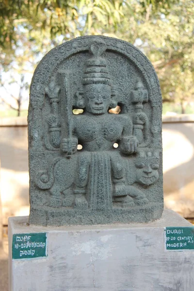 Durgi-Devi-Stein im Freilichtmuseum in Hampi, Indien — Stockfoto