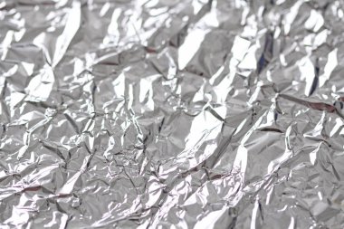 Folyo. Metal arka plan buruşuk. Gri ya da gümüş arka plan