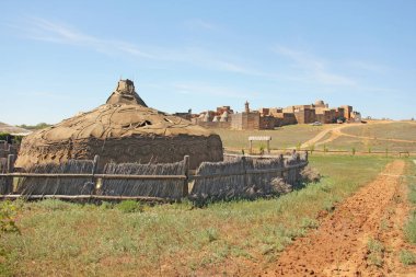 Film için Yurt ve Sahne, Sarai Batu. Ortaçağ şehri