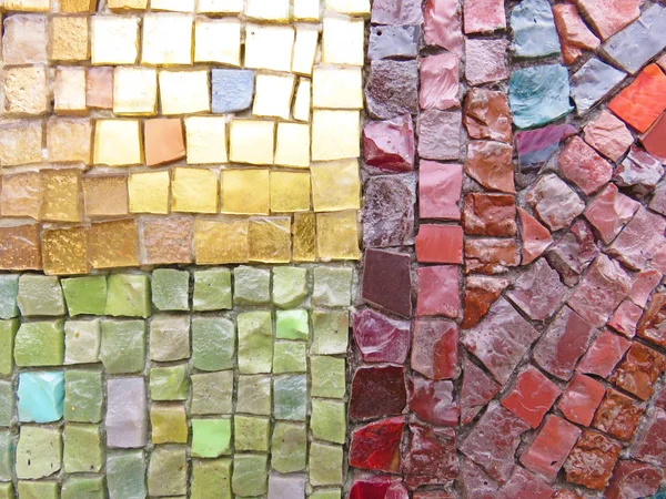 Gold, Bright and Colorful Square Mosaic. Beautiful Mosaic, Backg