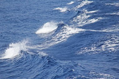 Mavi deniz dalgaları. Seascape. Güzel dalgalar