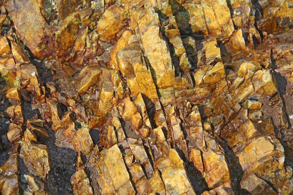 Bakgrunds sten. Orange, beige eller gul sten för bakgrund. — Stockfoto