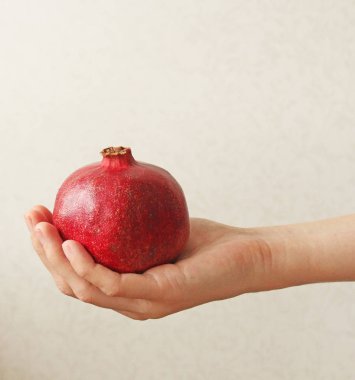 Granat. El Bombasının Meyvesi Elde Yatıyor.