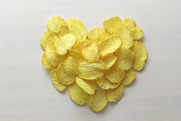 Burgonya chips. Büfé. Élelmiszer — Stock Fotó