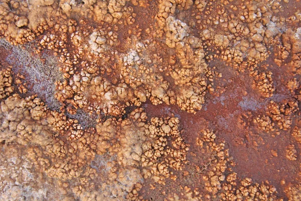 Rusty or terracotta background. Lake Baskunchak, Russia