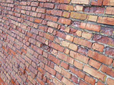 Tuğla duvar. Eski pul pul beyaz boya bir grungy kırık w soyma