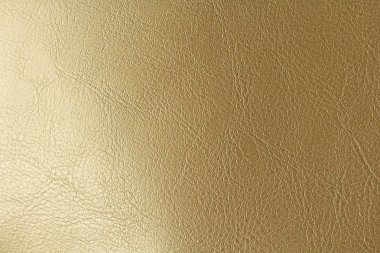 Altın veya bronz doğal deri arka plan. Parlak sarı yaprak gol