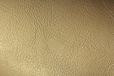 Altın veya bronz doğal deri arka plan. Parlak sarı yaprak gol