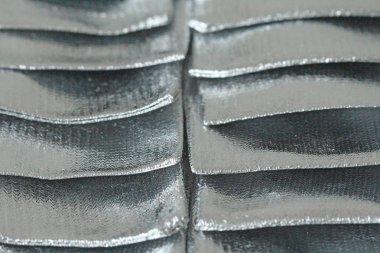 Fotlga Gümüş Metalik parlak ve parlak Arkaplan. Bea