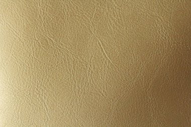 Altın veya bronz doğal deri arka plan. Parlak sarı yaprak gol